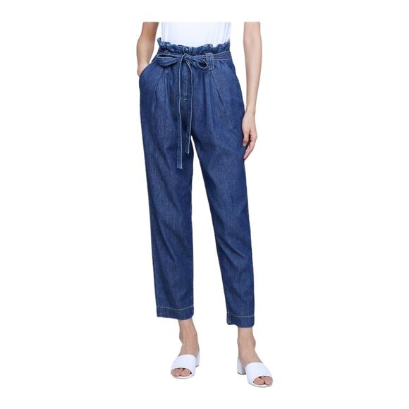 L'Agence pants Violette Paperbag blue size 23 - Picture 1 of 7